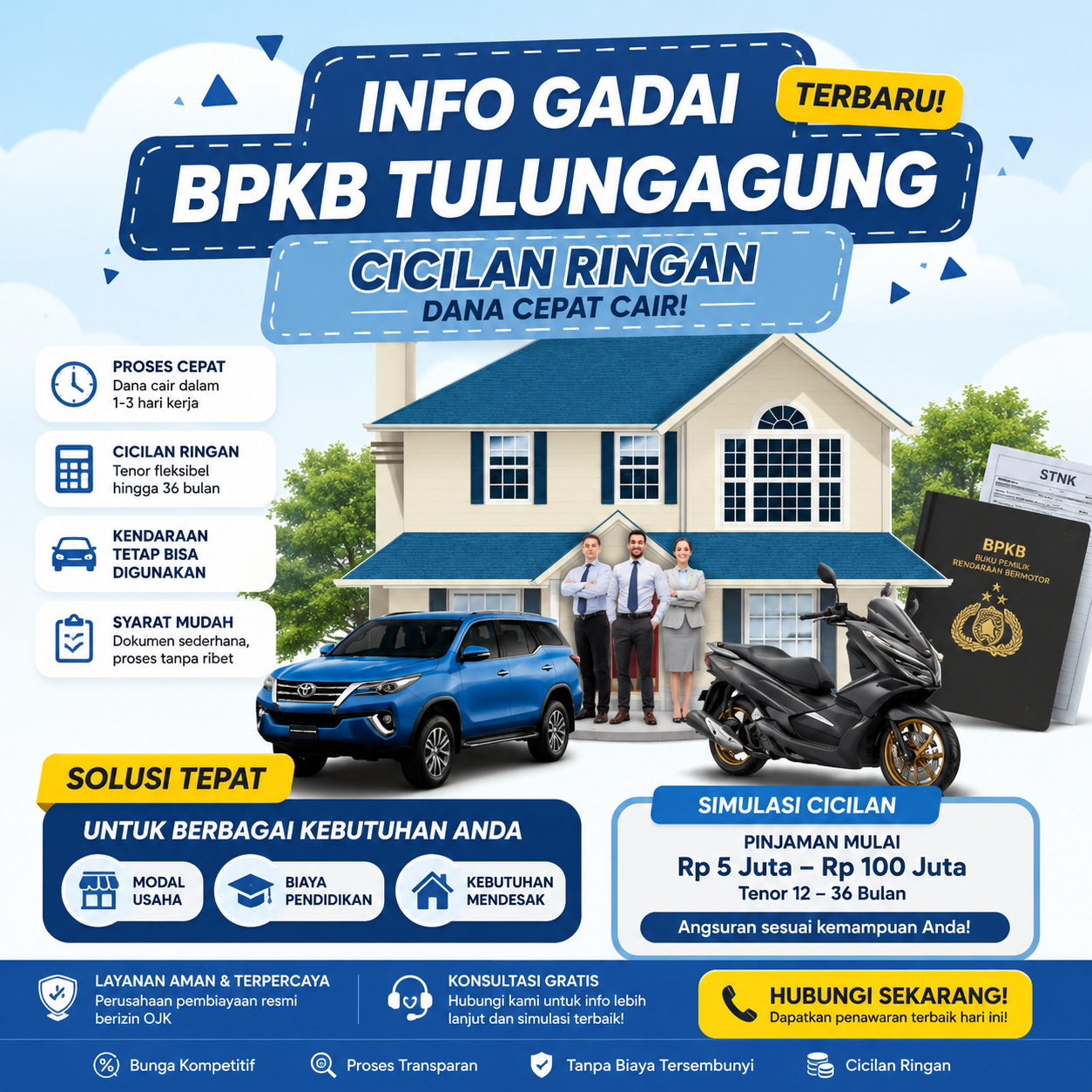 Pinjaman Dana Jaminan BPKB Tulungagung Terbaru Resmi dan Aman